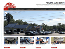 Tablet Screenshot of powersautocenter.com